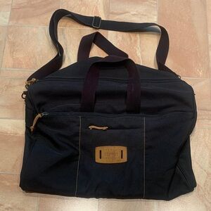 Espirit Vintage Black Men's Lightweight Canvas Duffel Travel Bag